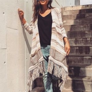 Goddis knits open sweater